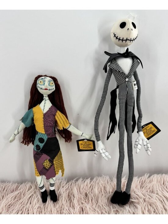 NECA Other - RARE 2004 NECA Jack Skellington and Sally Plush dolls Nightmare Before Christmas